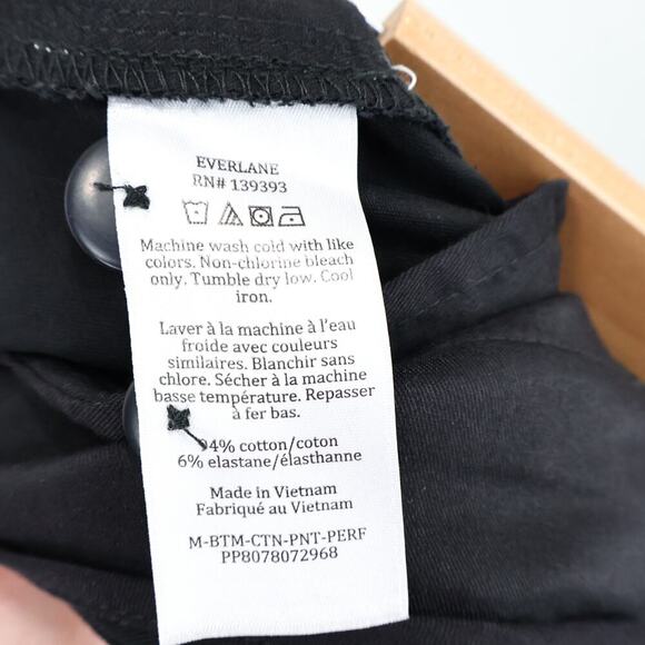 Everlane The Performance Chino | Uniform Slim Fit Black 34x28 NWOT - Picture 9 of 9